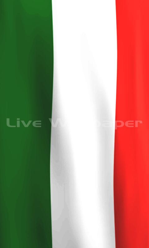Italy Flag LWP Free截图1