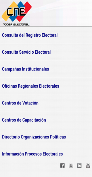 Concejo Nacional Electoral CNE截图2