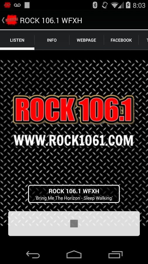 ROCK 106.1 WFXH截图2