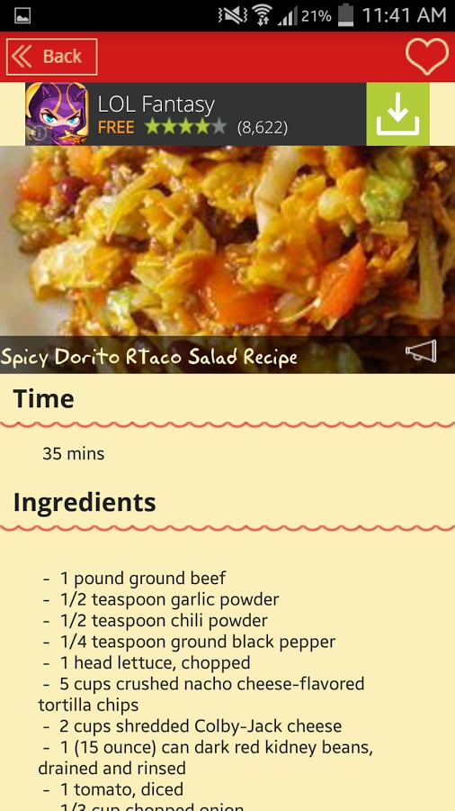 Taco Salad Recipes截图9