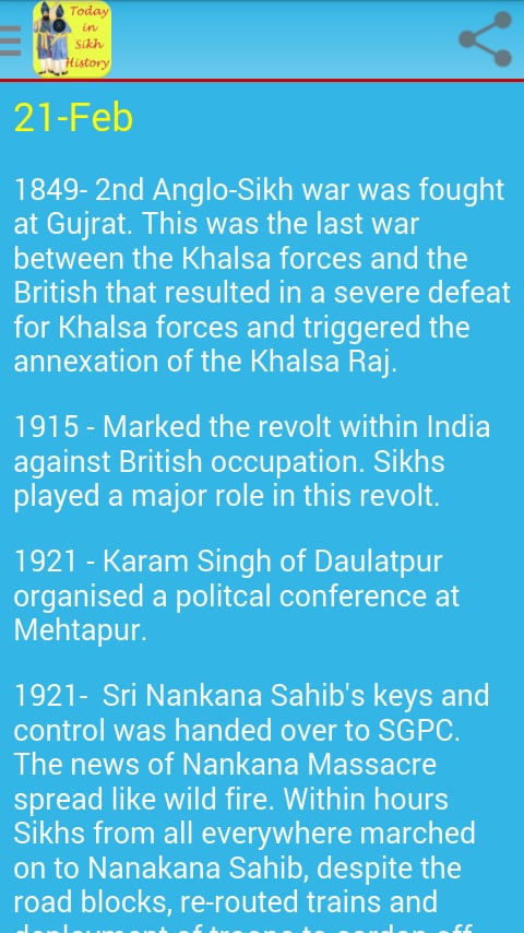 Today Sikh History Messa...截图1