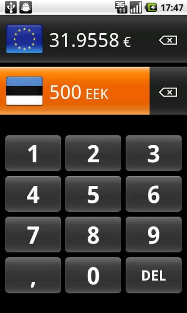 爱沙尼亚——欧元 货币兑换器截图1