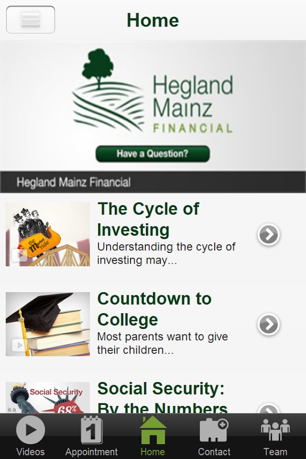 Hegland Mainz Financial截图3