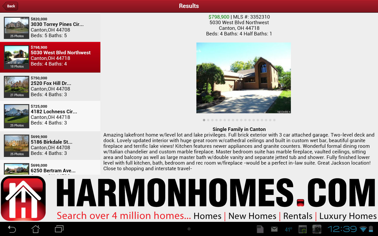 HarmonHomes Real Estate Search截图3