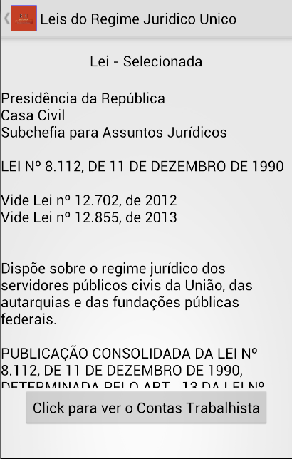 Leis do Regime Juridico Unico截图3