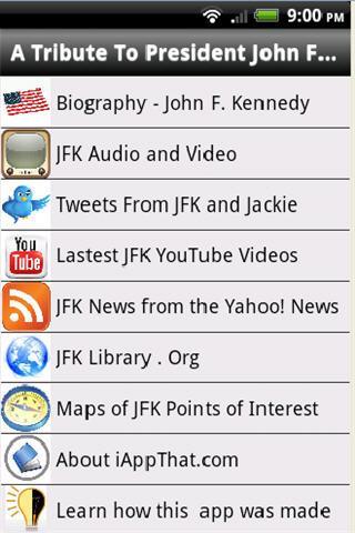 App Tutorial - Tribute to JFK截图2