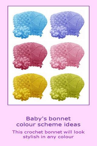 Baby bonnet crochet pattern截图2