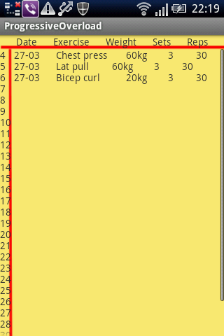 Progressive Overload Logger截图3