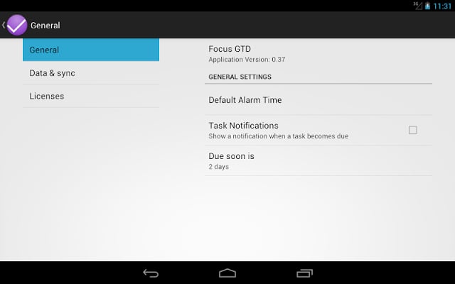 FocusGTD JellyBean Workaround截图3