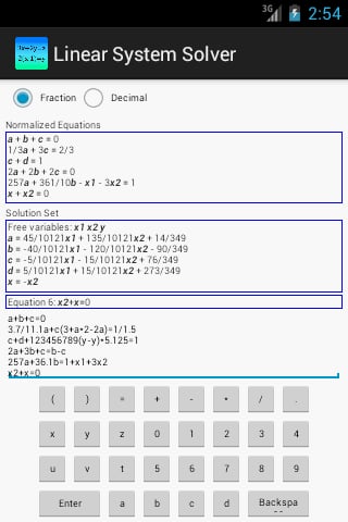 Linear System Solver截图3