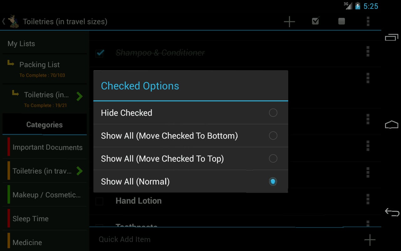 Packing Checklist - FREE截图7