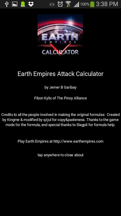 Earth Empire Attack Calc...截图3
