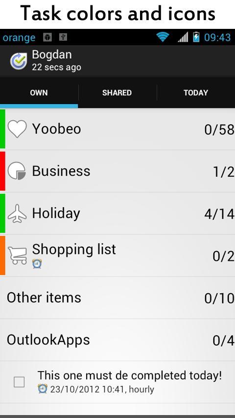 Yoobeo To do List & Task Share截图4