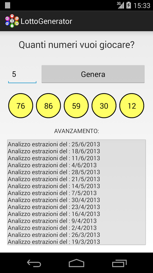 Lotto Generator截图1