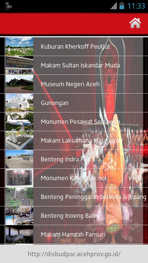 Navigasi Pariwisata Aceh截图4