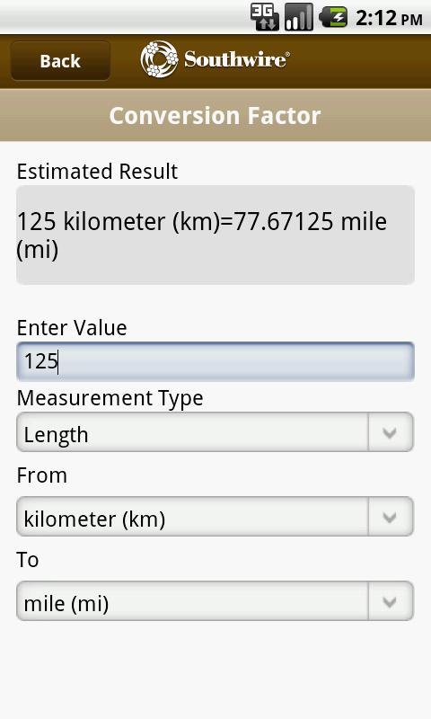 Southwire® Conversion Calc截图4