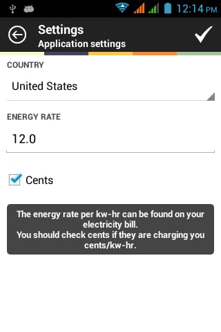 Electricity Cost Calcula...截图3