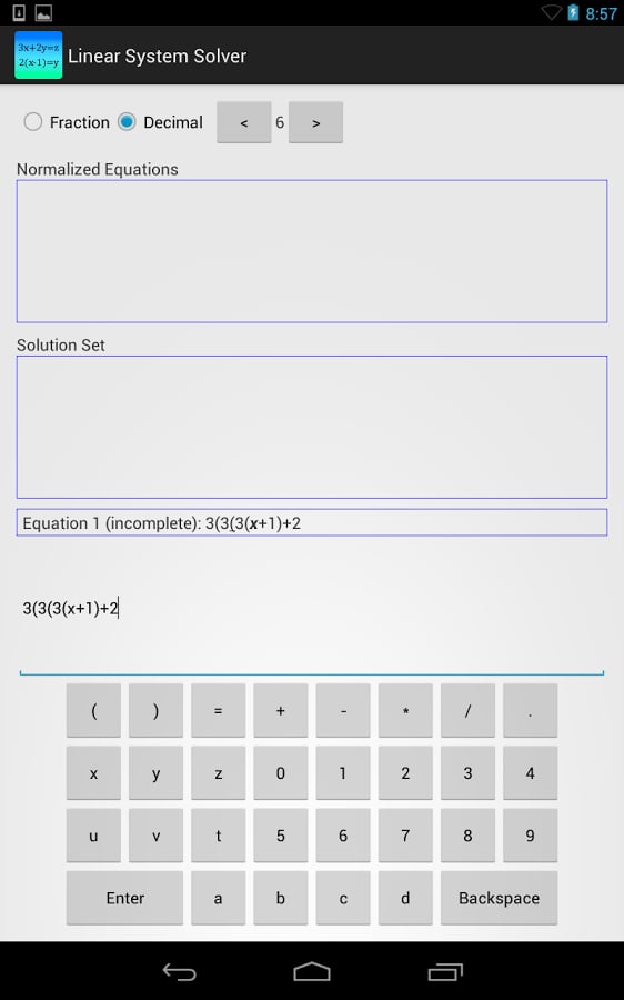 Linear System Solver截图7