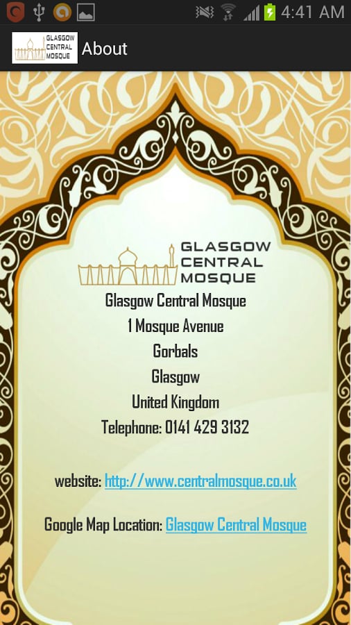 Glasgow Mosque Prayer Times截图1
