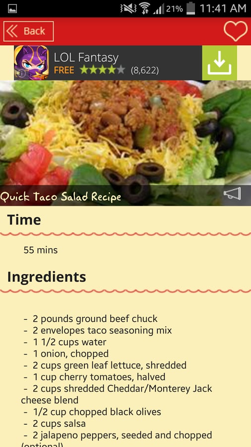 Taco Salad Recipes截图7