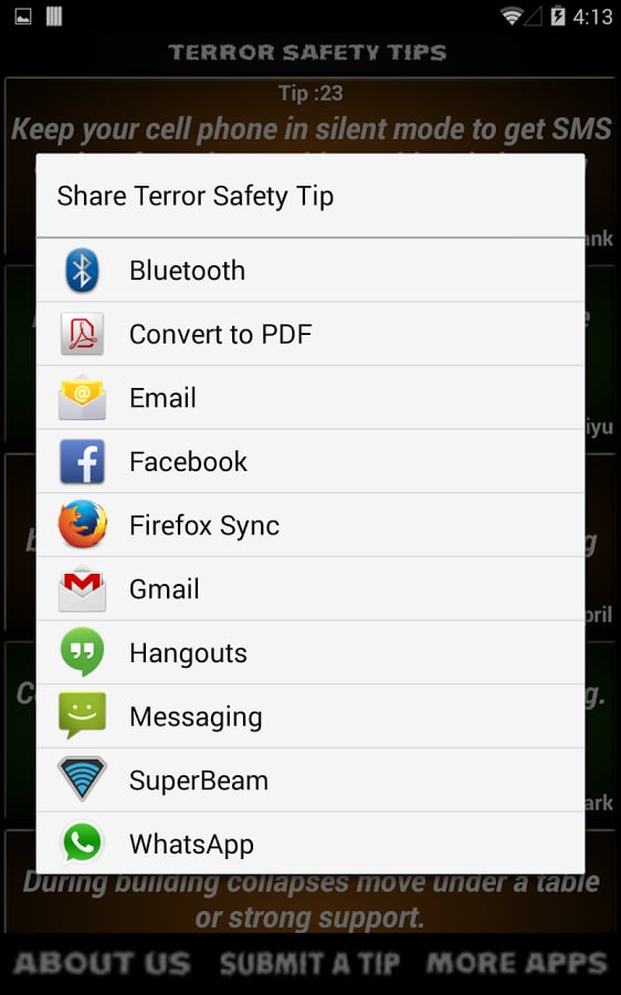 Terror Safety Tips截图4