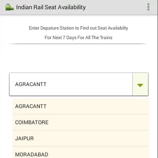 Indian Rail Seat Availab...截图1