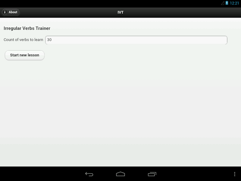 IVT - Irregular Verbs Trainer截图2