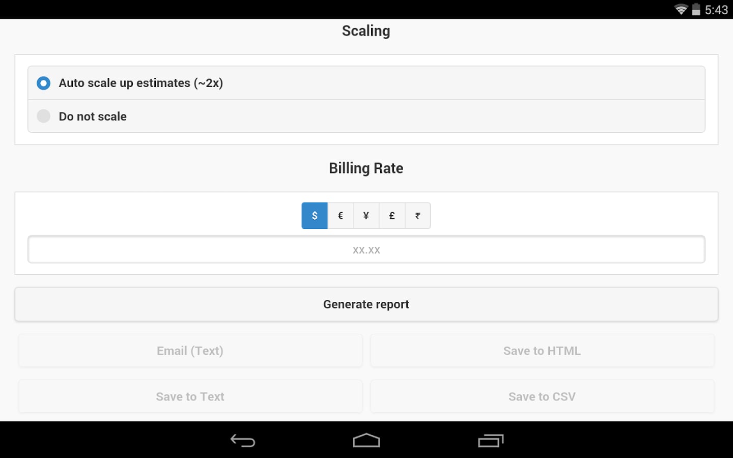 Project Estimation Tool截图1