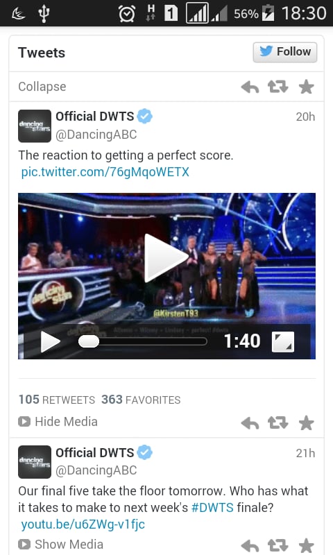 Dancing With Stars Tweet...截图2