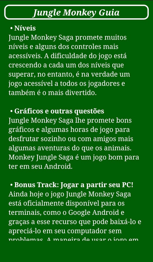 Jungle Monkey Guide截图2