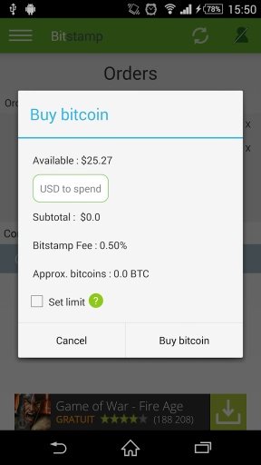 Bitcoin for Bitstamp截图2