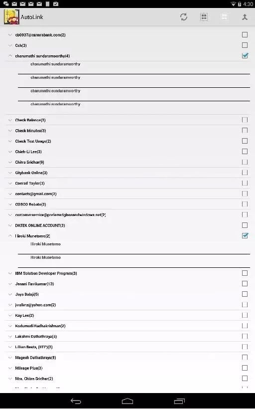 AutoLink Contacts (Free)截图1