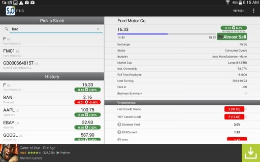 Stock Value Analyzer Lite截图6