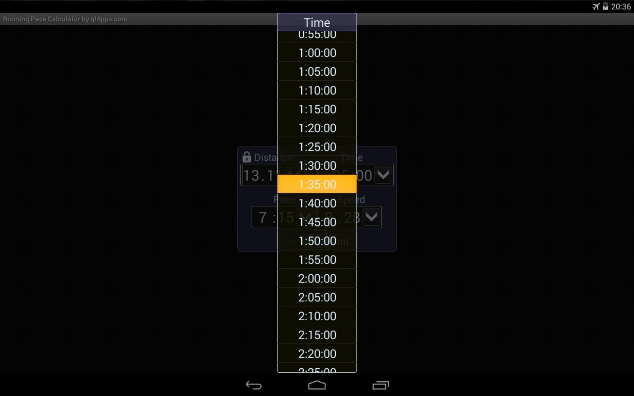 Running Pace Calculator截图7