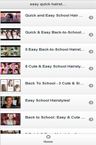 easy hairstyles for school截图2