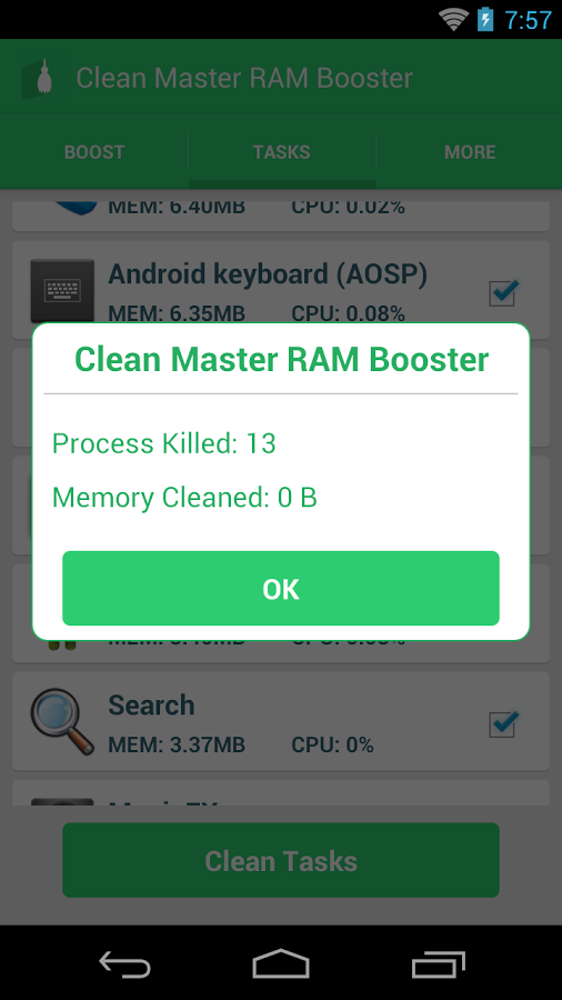 Clean Master RAM Booster截图2