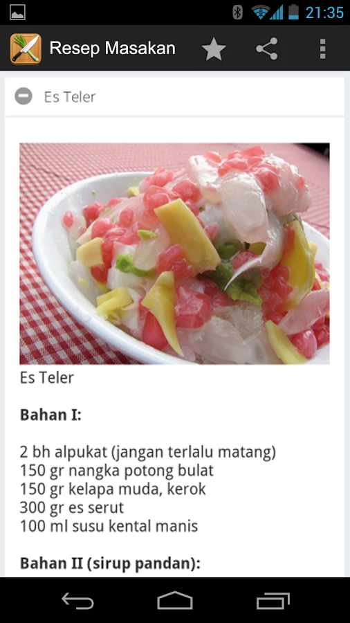 Resep Masakan dan Kue截图4