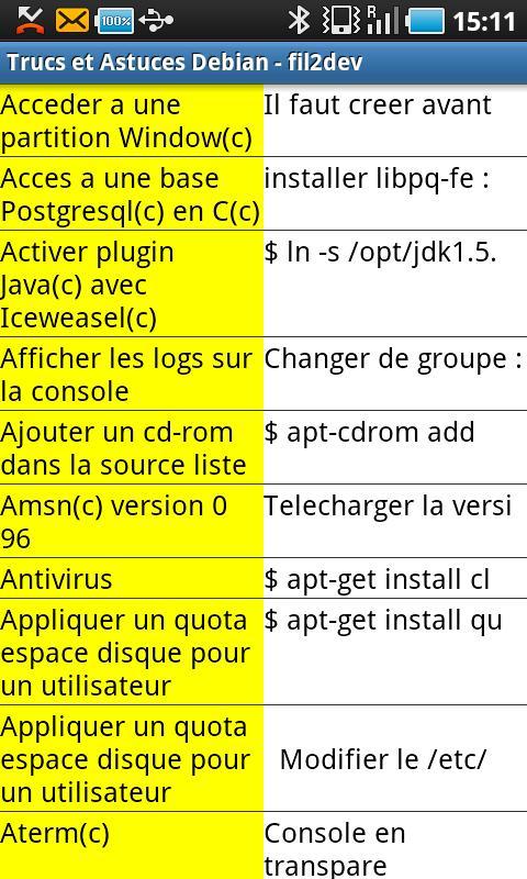 Trucs et Astuces Debian(c)截图1