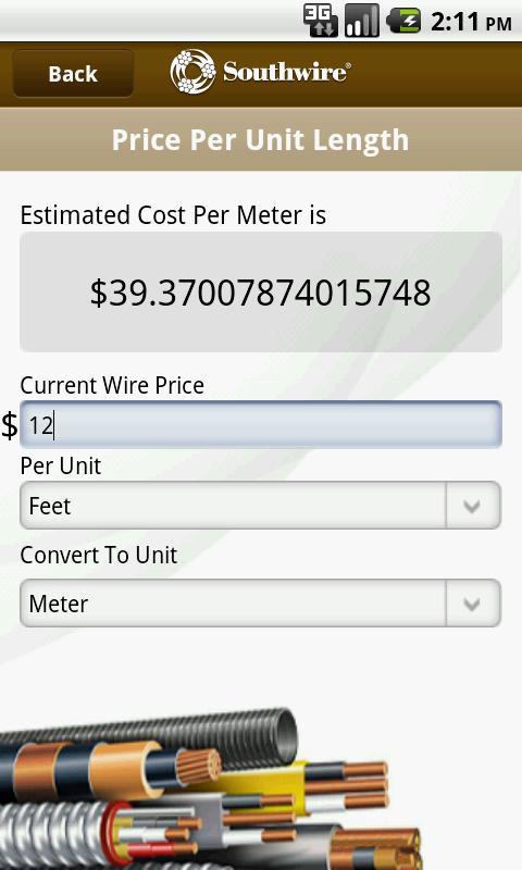 Southwire® Conversion Calc截图3