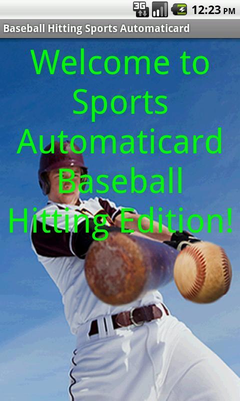 Baseball Hitting Card Creator截图4