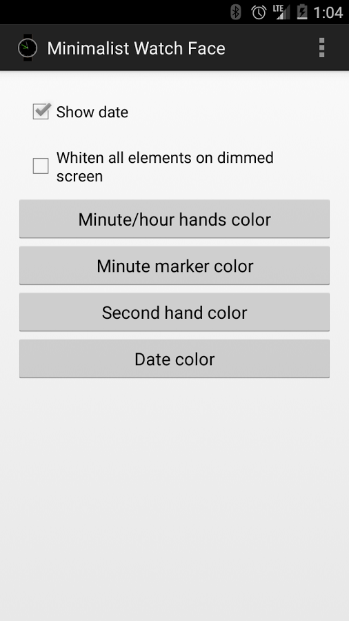 Minimalist Wear Watch Face截图5