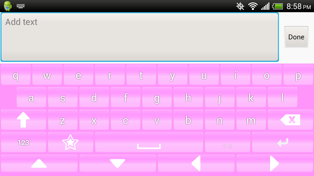 Pink Keyboard Free截图3