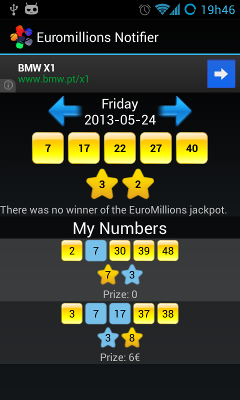 Euromillions Notifier截图1