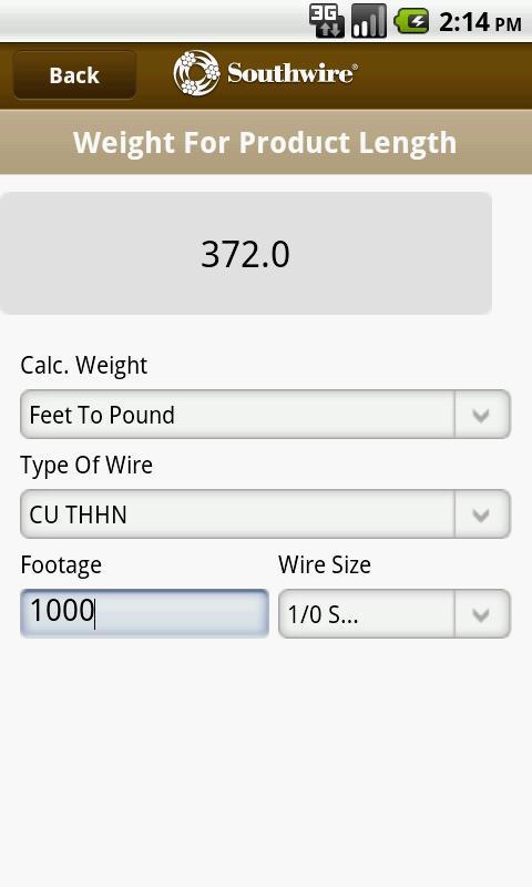 Southwire® Conversion Calc截图5