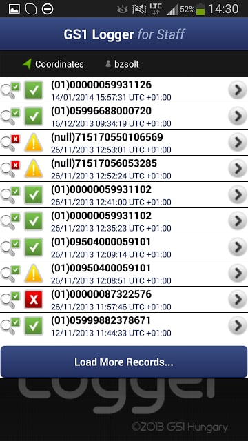 GS1 Logger for Staff截图1