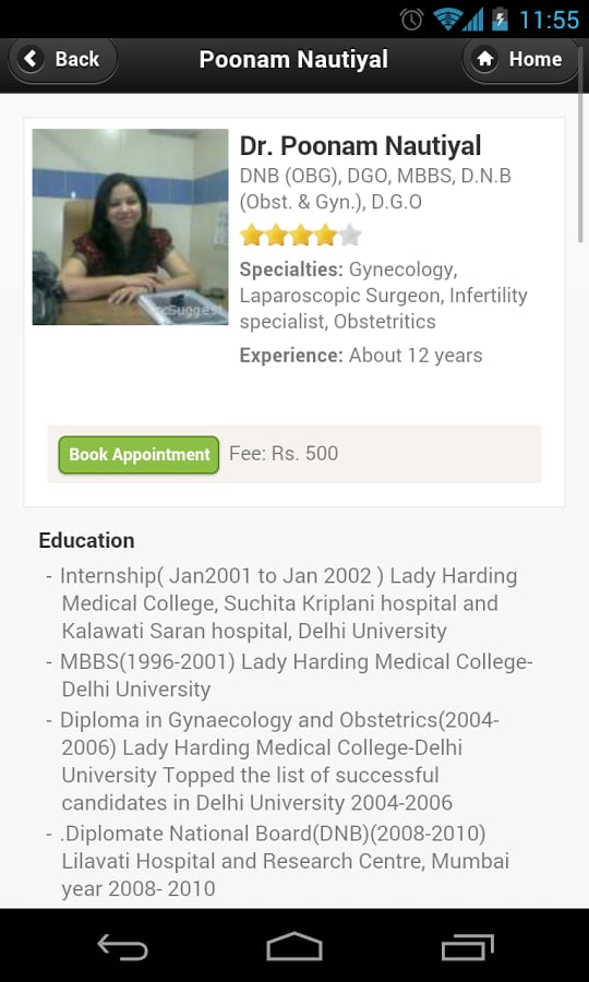 Dr Poonam Nautiyal Appoi...截图1