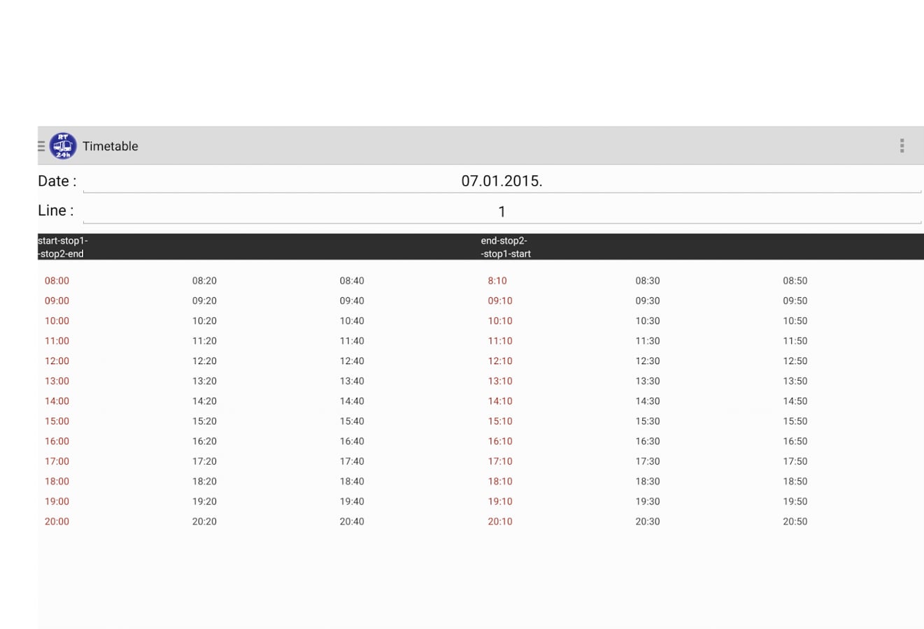 RealTime Bus 24h截图1