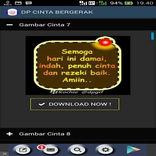 DP BBM BERGERAK CINTA截图6