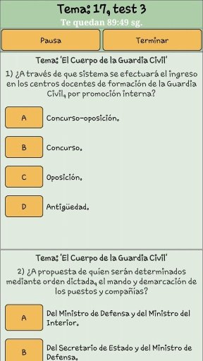 TestOpos Guardia Civil截图2