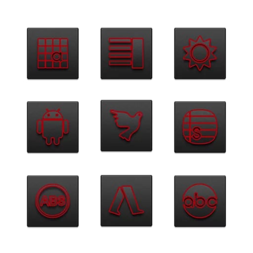 Bloody Black Icon Pack截图2